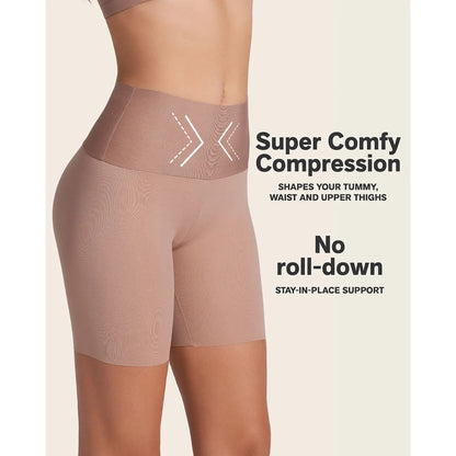 High-Waisted Tummy Control Shaping Shorts, Seamless Butt-Lifting Underwear